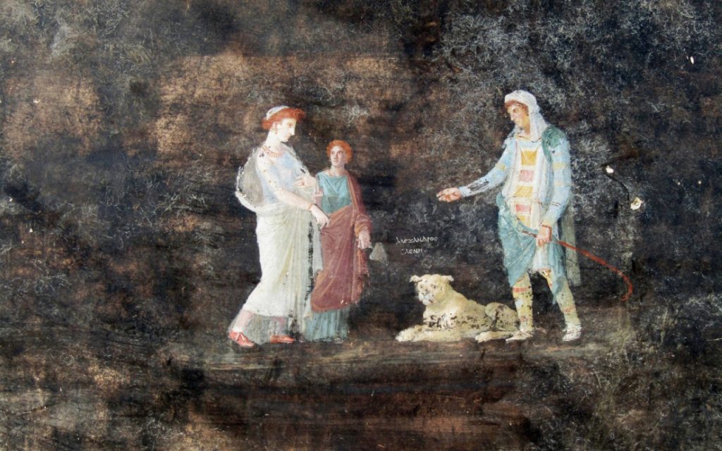 اكتشاف لوحات جدارية في موقع بومبيي الأثري مستوحاة من حرب طروادة