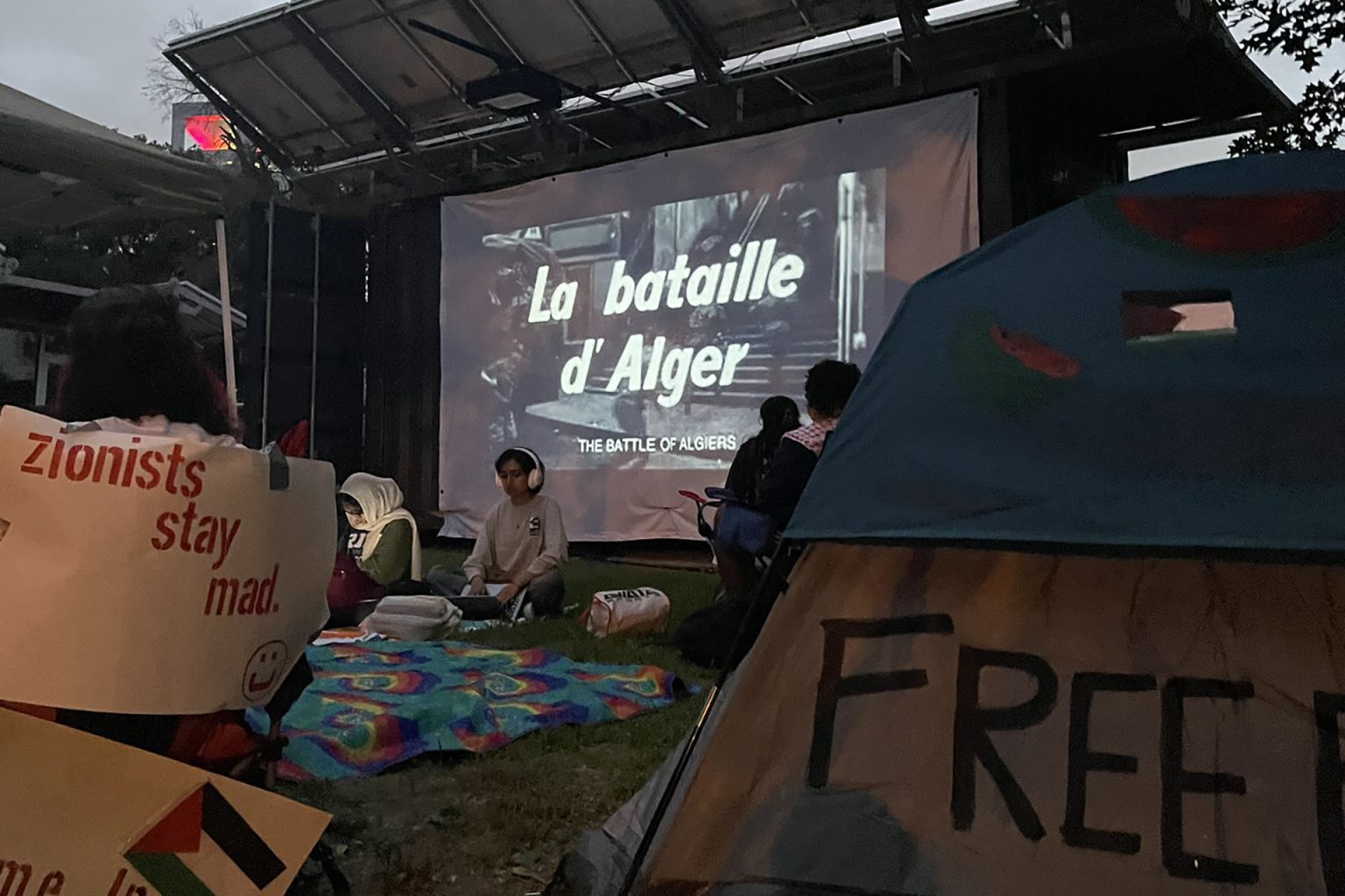 “معركة الجزائر” تلهب حراك الطلبة في أميركا