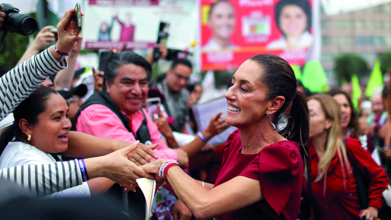 شينباوم أمام اختبار حقيقي كأول امرأة تستعد لتولي رئاسة المكسيك