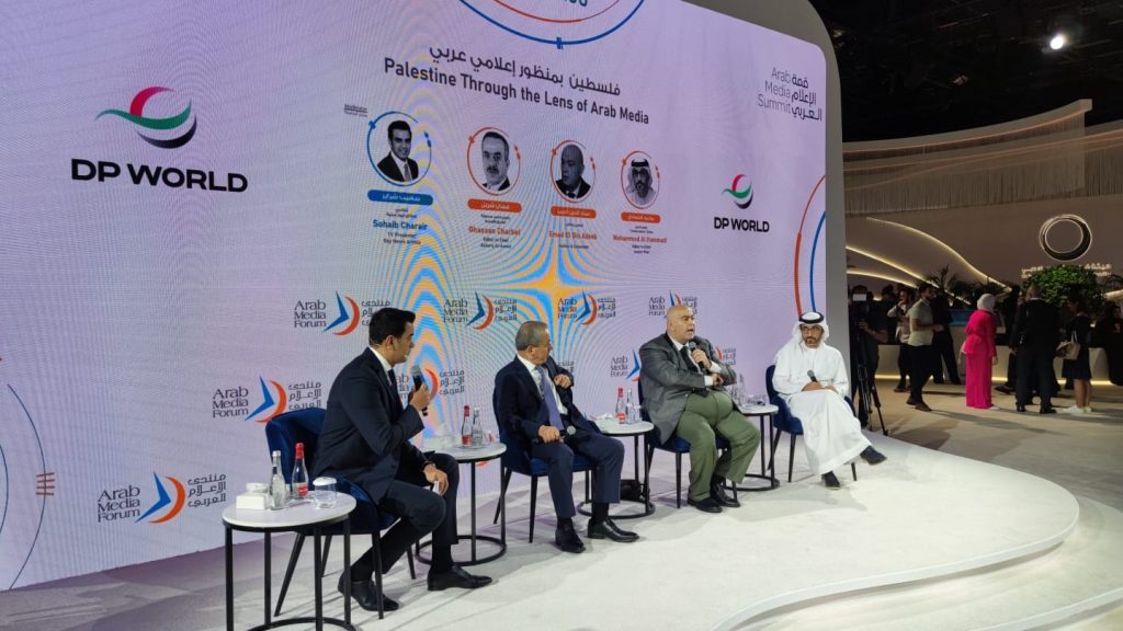 التعامل الإعلامي العربي مع القضية الفلسطينية على طاولة نقاش منتدى الإعلام العربي