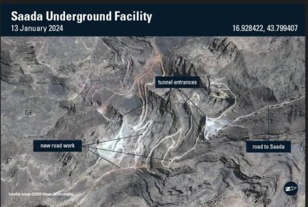 معهد دولي يفضح بالصور مواقع إخفاء الحوثي لأسلحته