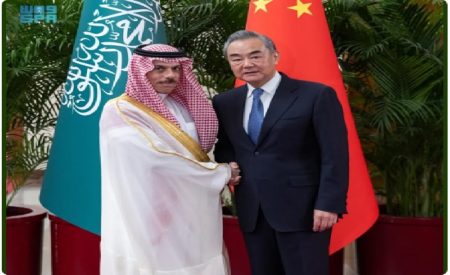 وزير الخارجية يبحث سبل تعزيز العلاقات مع نظيره الصيني