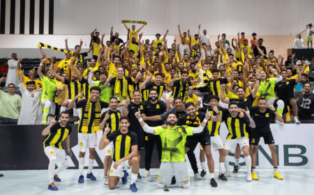 صور| تتويج الاتحاد بكأس دوري الدرجة الأولى لكرة قدم الصالات