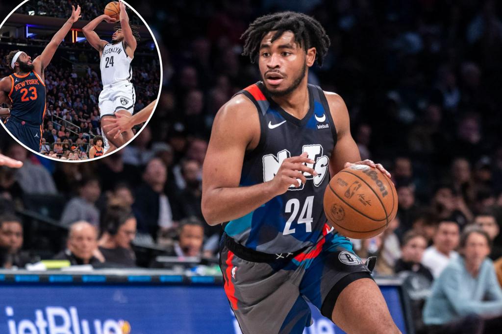 rewrite this title in Arabic Nets facing a Cam Thomas contract dilemma