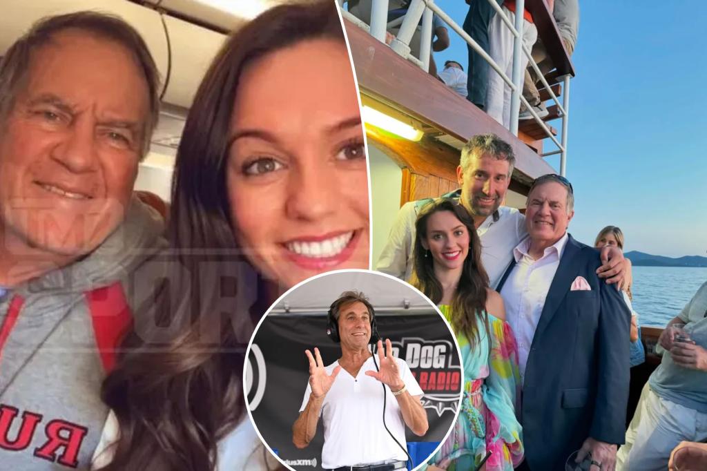 rewrite this title in Arabic Chris Russo thinks it’s ‘a little much’ that Bill Belichick is dating 24-year-old Jordon Hudson