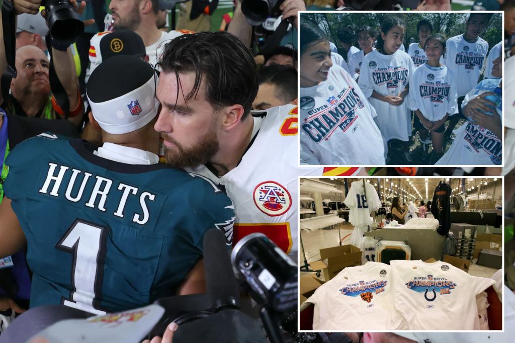 rewrite this title in Arabic Here’s how NFL is getting rid of Kansas City Chiefs’ Super Bowl merchandise after brutal loss