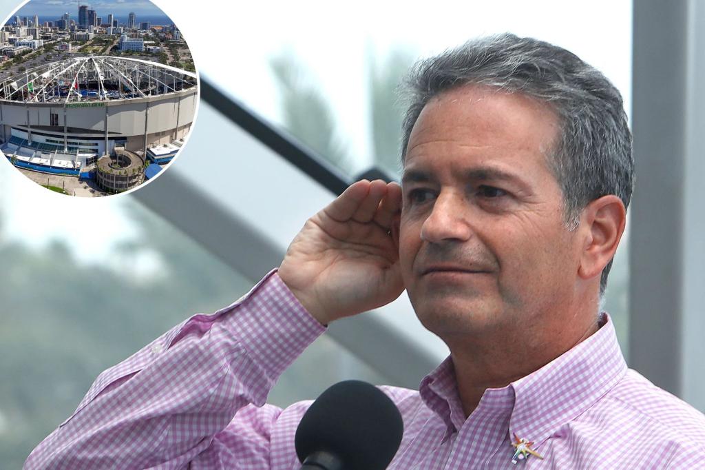 rewrite this title in Arabic Rays’ future in doubt as they pull out of $1.3 billion stadium deal