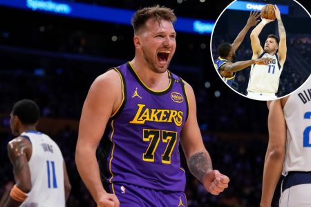 rewrite this title in Arabic Luka Dončić calls Mavericks’ work ethic jabs ‘sad’ ahead of return with Lakers