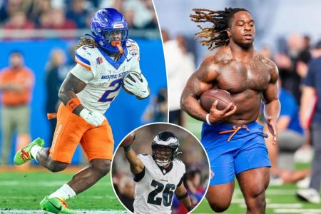 rewrite this title in Arabic NFL draft prospect Ashton Jeanty believes he’s the next Saquon Barkley: ‘That can be me’