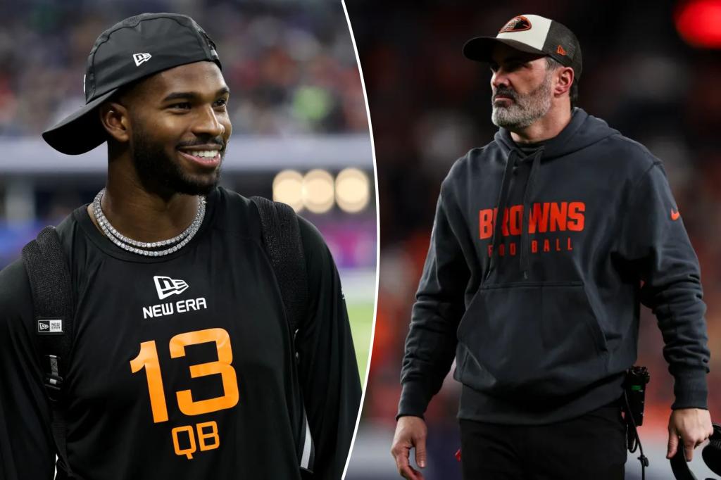 rewrite this title in Arabic Shocking team emerges as betting favorite to draft Shedeur Sanders after NFL draft slide