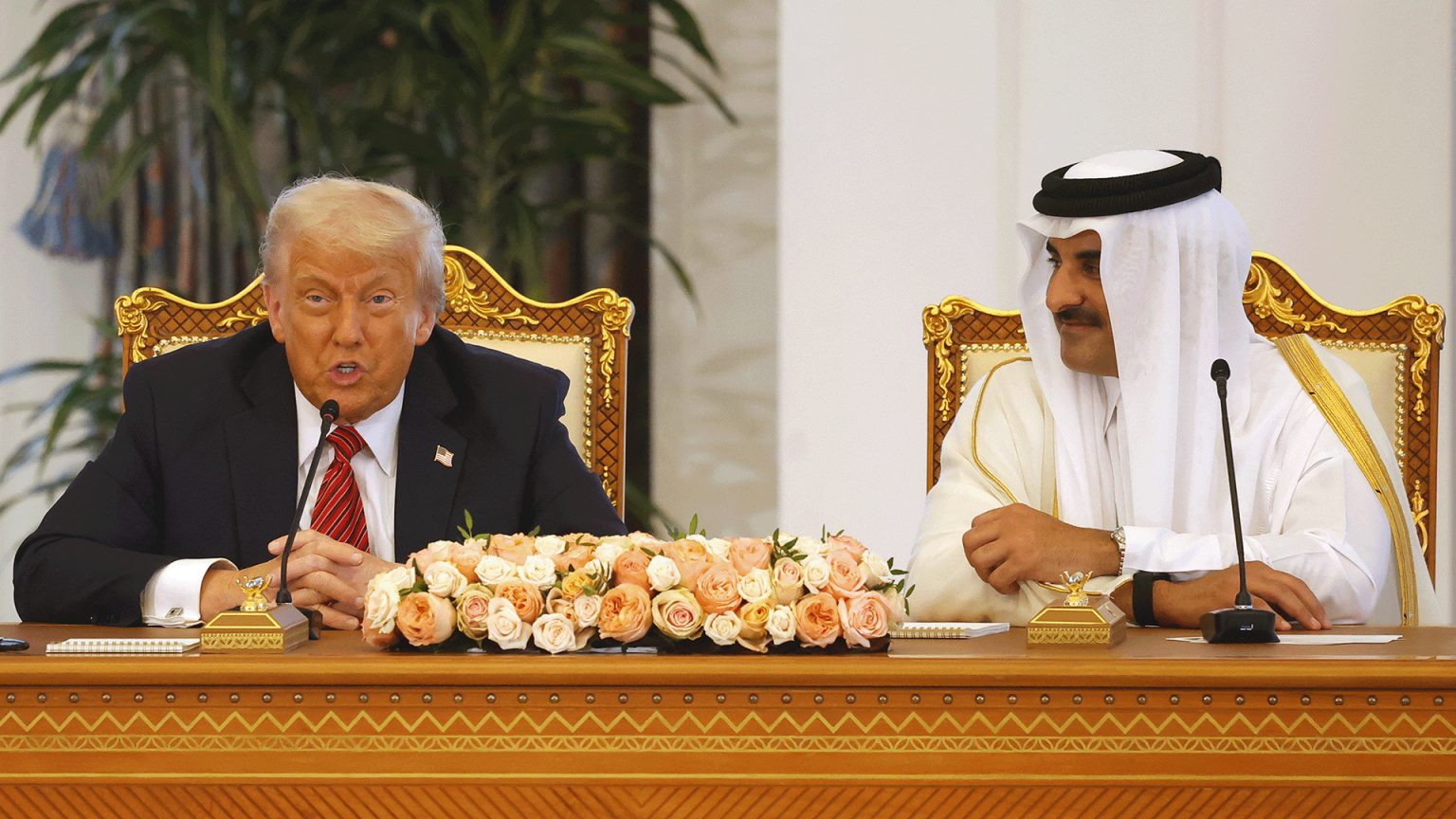 “يا له من عملٍ رائع”.. ترامب يعبّر عن إعجابه برخام الديوان الأميري القطري