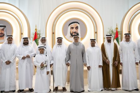 منصور بن زايد يحضر أفراح العامري