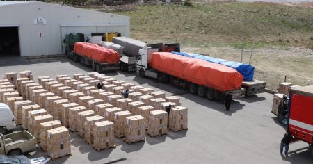 الهيئة الخيرية الأردنية الهاشمية تنفي دخول شاحناتها لغزة