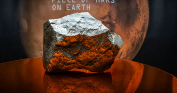 وقعت على الأرض من ارتفاع 225 مليون كيلومتر.. بيع صخرة من “المريخ” في المزاد