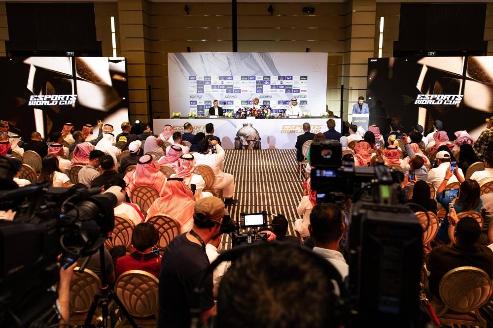 انعقاد المؤتمر الصحفي لافتتاح كأس العالم للرياضات الإلكترونية 2025