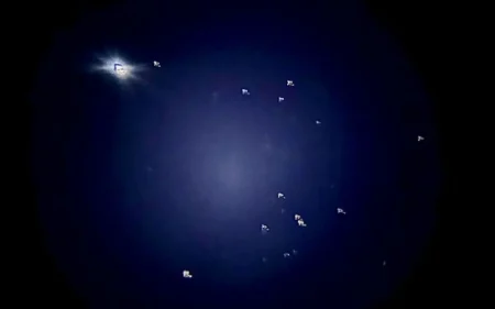 رصد اقتران كوكب الزهرة بـ"كوكبة التويبع" ضمن سلسلة نجوم الثريا في سماء رفحاء