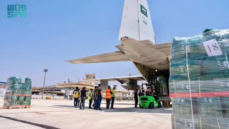 وصول الطائرة الإغاثية السعودية الثانية لمساعدة المتضررين من الحرائق في اللاذقية السورية