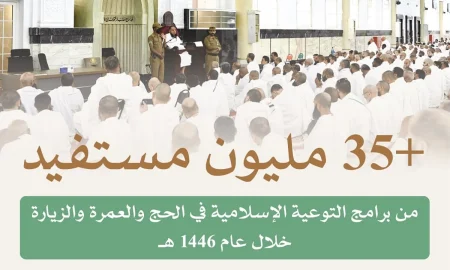 35.3 مليون مستفيد من برامج التوعية بالحج والعمرة والزيارة في 1446هـ