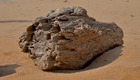 جذُوع الأشجار المتحجّرة في "موقع أبو رُويس الأثري" تكشف عن حياة جيولوجية سحيقة