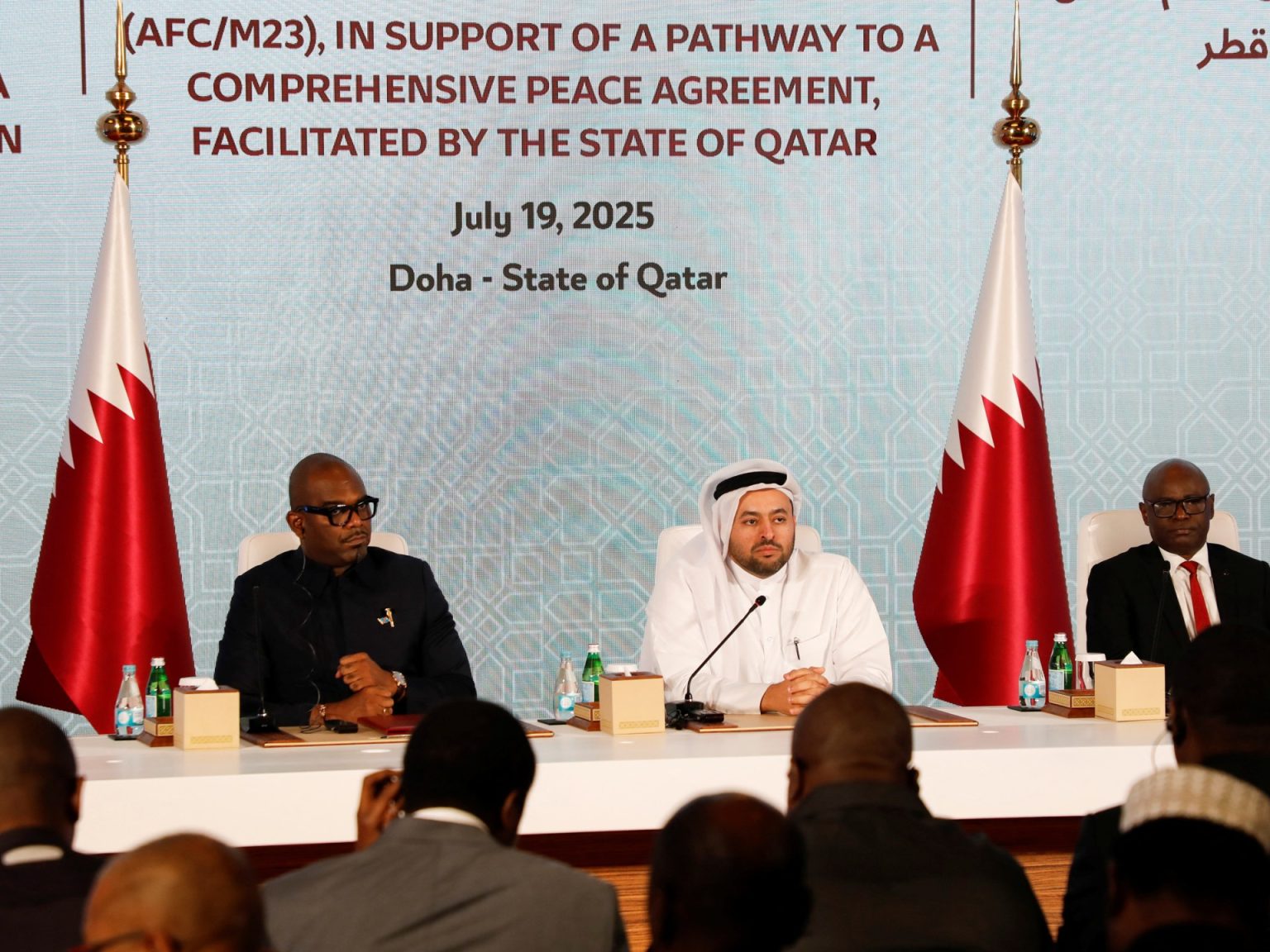 إعلان مبادئ بالدوحة يمهد لإنهاء القتال بين حكومة الكونغو وحركة “إم 23” المتمردة