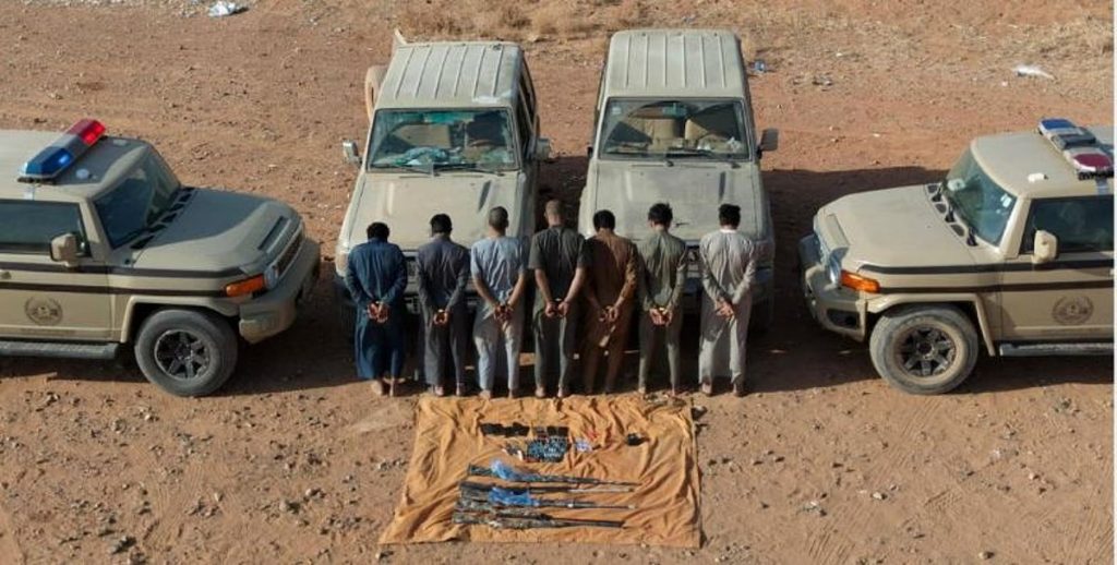 ضبط 7 مواطنين لارتكابهم مخالفة الشروع في الصيد دون ترخيص بمحمية الملك سلمان الملكية