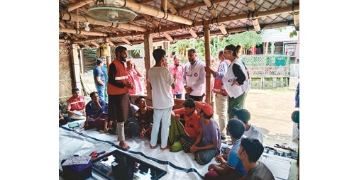 وفد «الهلال الأحمر» اختتم زيارته التفقدية لمخيمات لاجئي الروهينغا في بنغلاديش