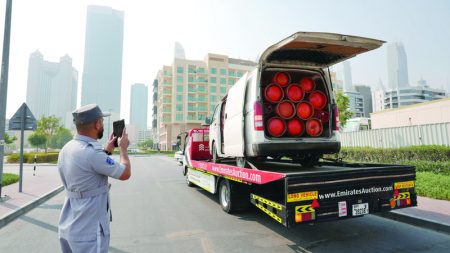 «طرق دبي» تحجز 170 مركبة مخالفة لتوزيع أسطوانات الغاز المنزلي