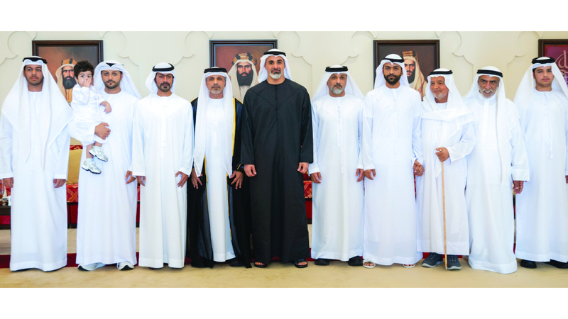 خالد بن محمد يحضر حفل استقبال بمناسبة زفاف خالد أحمد رقيط السويدي