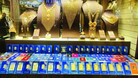 37.75 درهماً زيادة في سعر غرام الذهب خلال 4 أسابيع