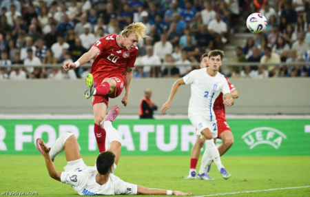 الدنمارك تقسو على اليونان.. وإسكتلندا تعود بنقاط بيلاروسيا