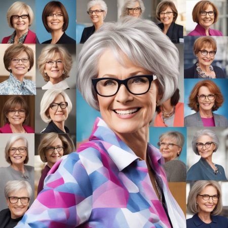 9 Stylish Haircuts for Women Over 50 Who Wear Glasses