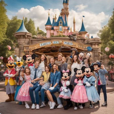 Emily and the Cast of 'Emily in Paris' Enjoy a 'Sunday Fun Day' at Disneyland Paris