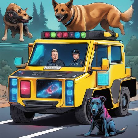 Exploring the Tesla Cybertruck with Police Dogs Detecting Devices and Ballmer's Comedian Son