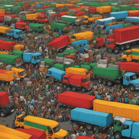 Hundreds of trucks carrying aid arrive at border as Gaza faces impending famine