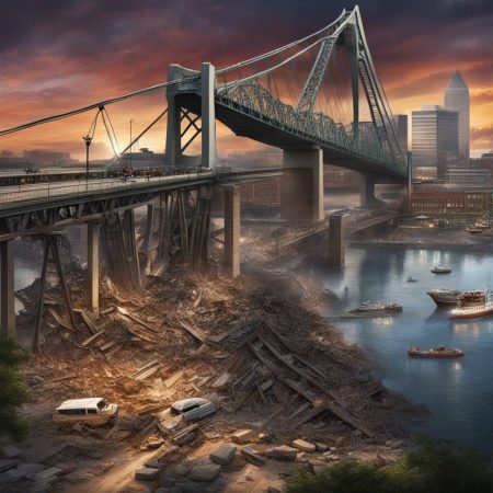 Major Bridge Collapses in Baltimore Causing Horror After Collision