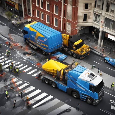 Manhunt underway for truck driver who almost crushed pedestrian in Melbourne CBD