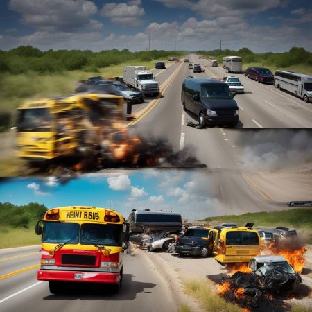 New footage from dashcam captures the moments of fatal bus crash in Texas