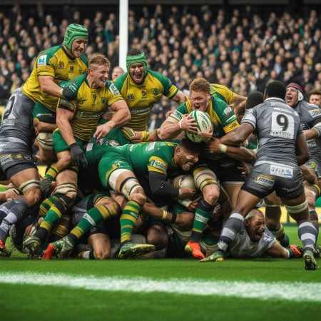 Northampton Saints claim bonus-point victory against Saracens, Leicester Tigers narrowly defeat Newcastle Falcons