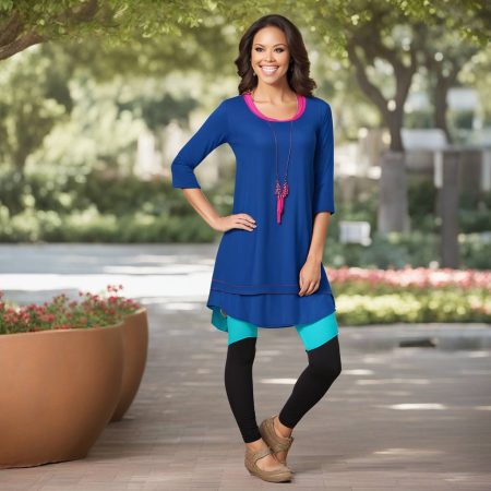 Pair this inexpensive and cheerful tunic top with your favorite leggings