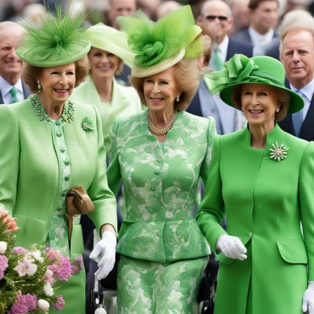 Queen Camilla, Princess Anne, and Sarah Ferguson Wear Matching Green Outfits on Easter Sunday