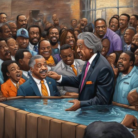 Rev. Al Sharpton baptizes New York City Mayor in jail on Good Friday