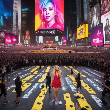 Shakira blows away Times Square with surprise pop-up concert for 40,000 eager fans, marking long-awaited return with new album after seven years