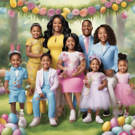 True Thompson, Dream Kardashian, and other cousins coordinate charmingly at the family's Easter gathering