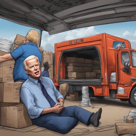 Video posted by Trump depicts Biden bound and gagged in truck's cargo area