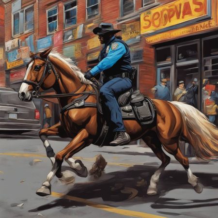 Watch: Officer pursues suspected shoplifter on horseback