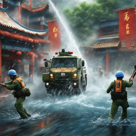 Water Cannon Attack in China Captured on Film