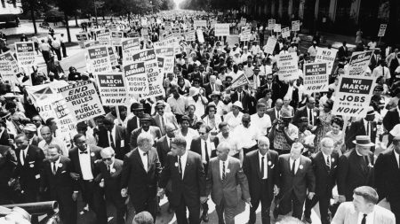 Civil Rights Leaders At The March On Washington