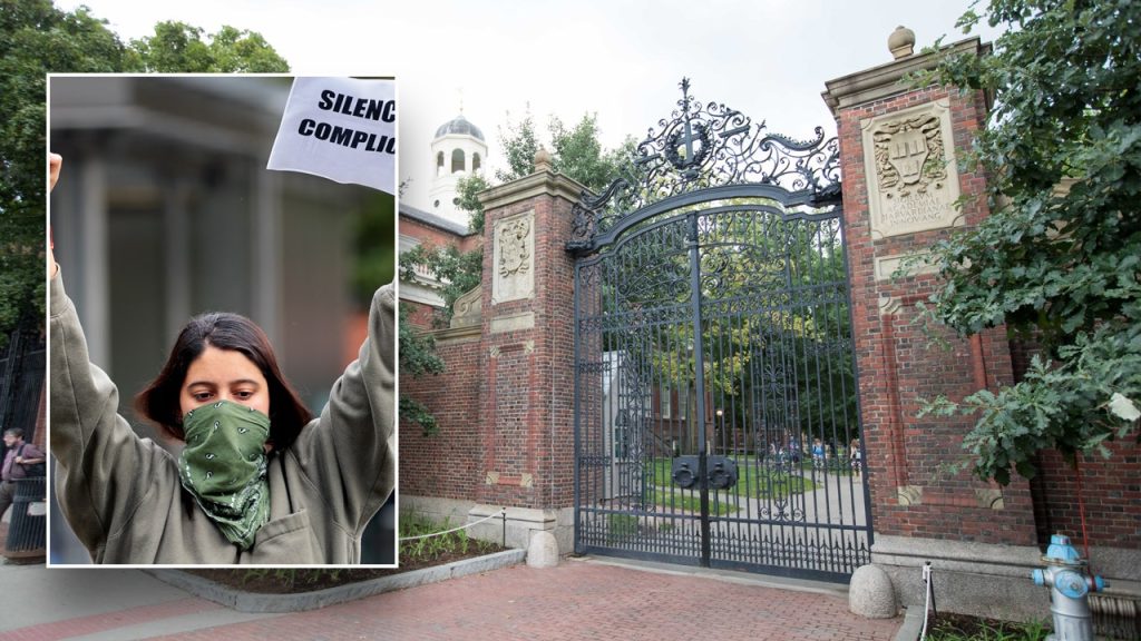 Harvard Yard Closed Anti Israel Protests