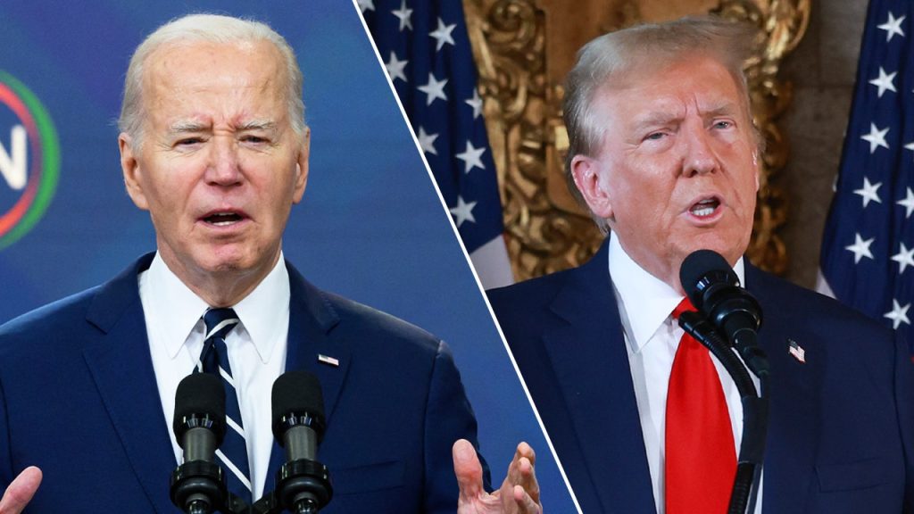 Joe Biden Donald Trump split