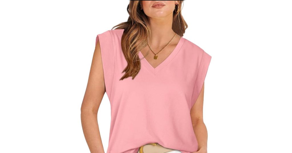 WIHOLL cap sleeve top